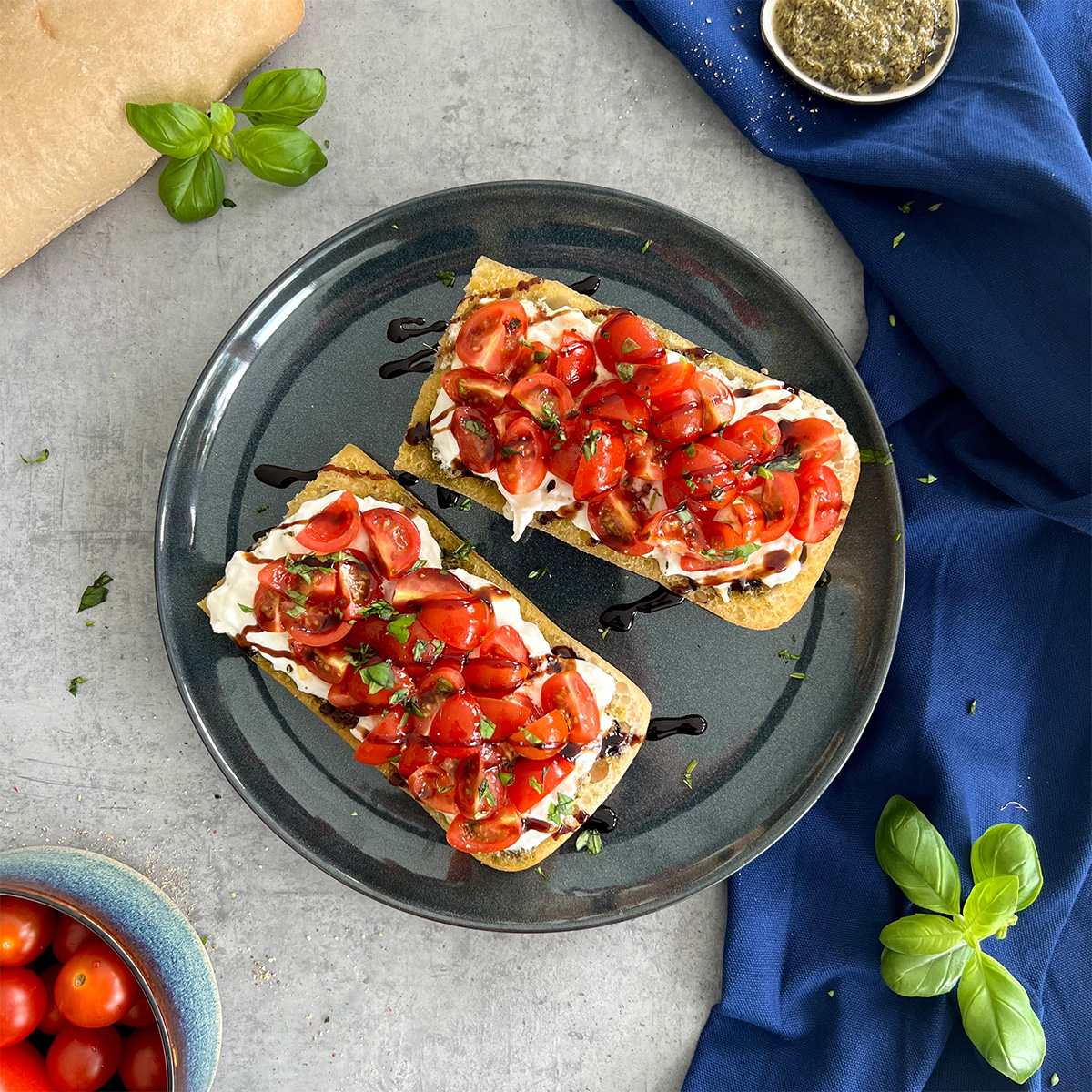Burrata Caprese Toast
