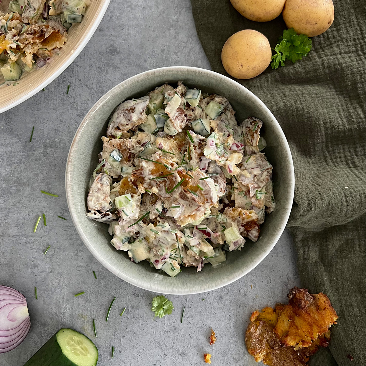 Knuspriger Kartoffelsalat