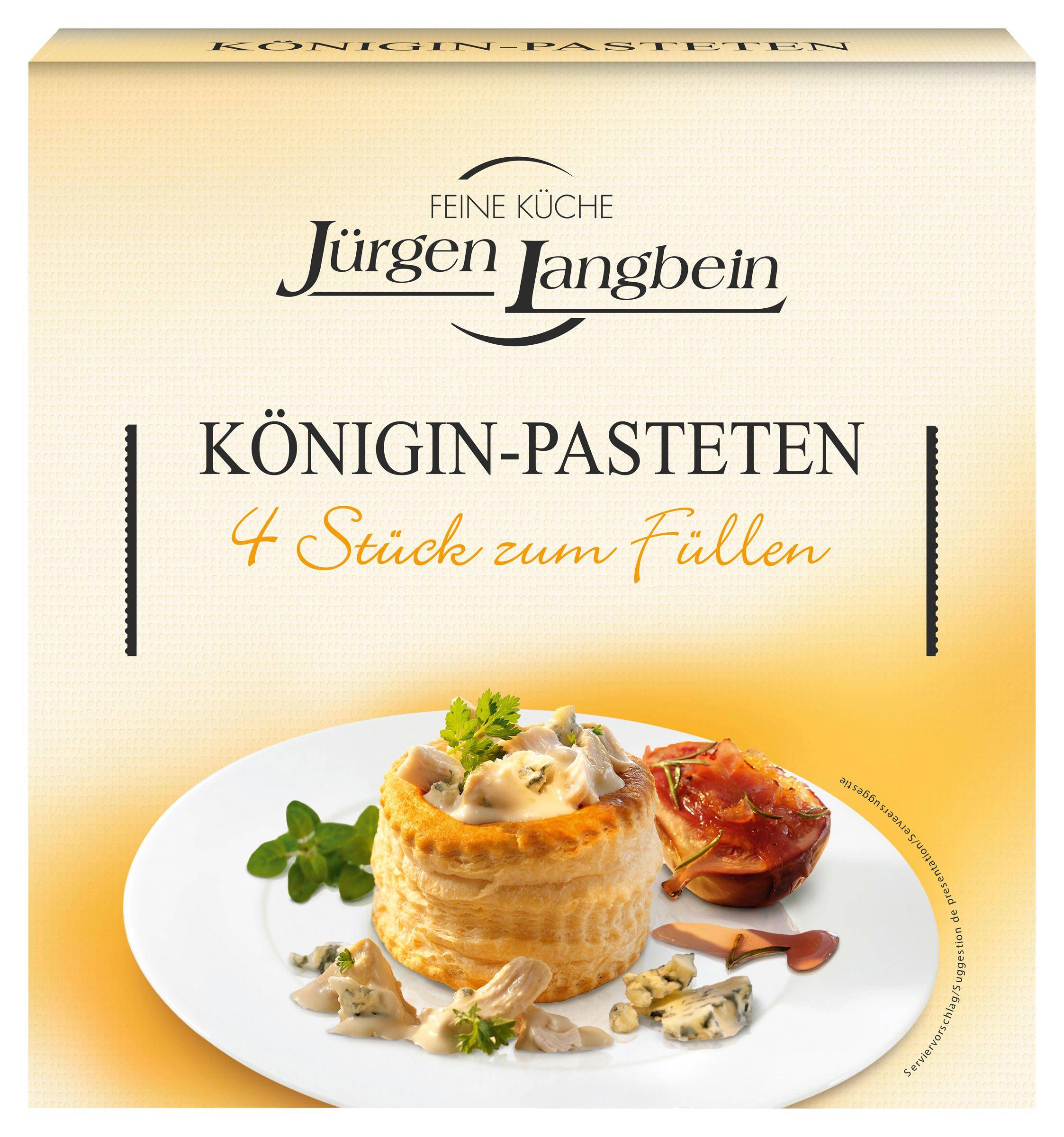 Königin-Pasteten 4 Stück zum Füllen