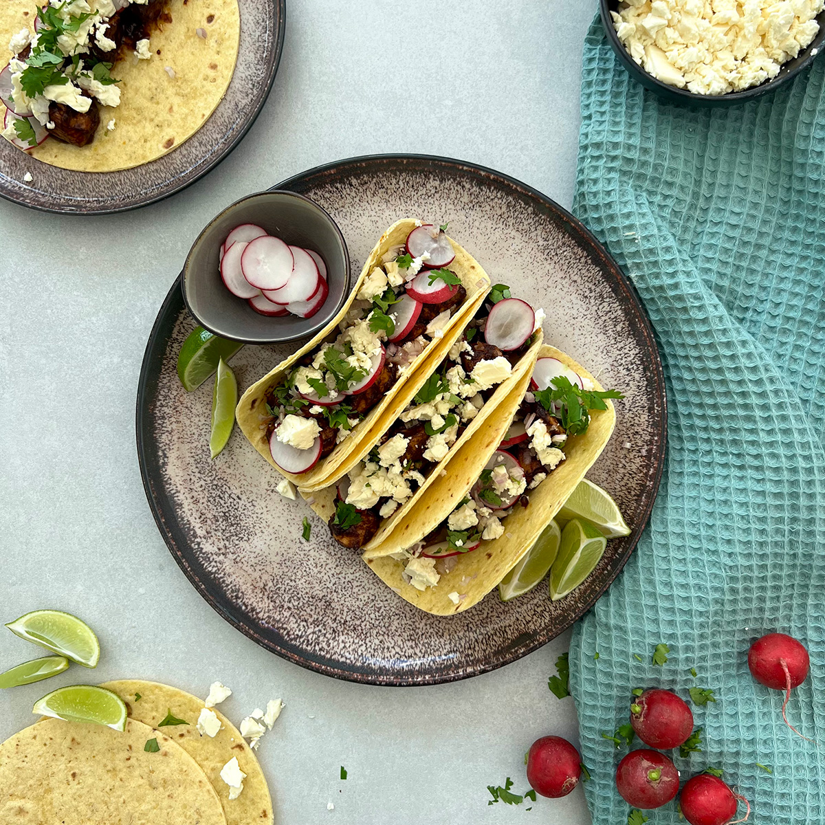 Hähnchen Mole Poblano Tacos