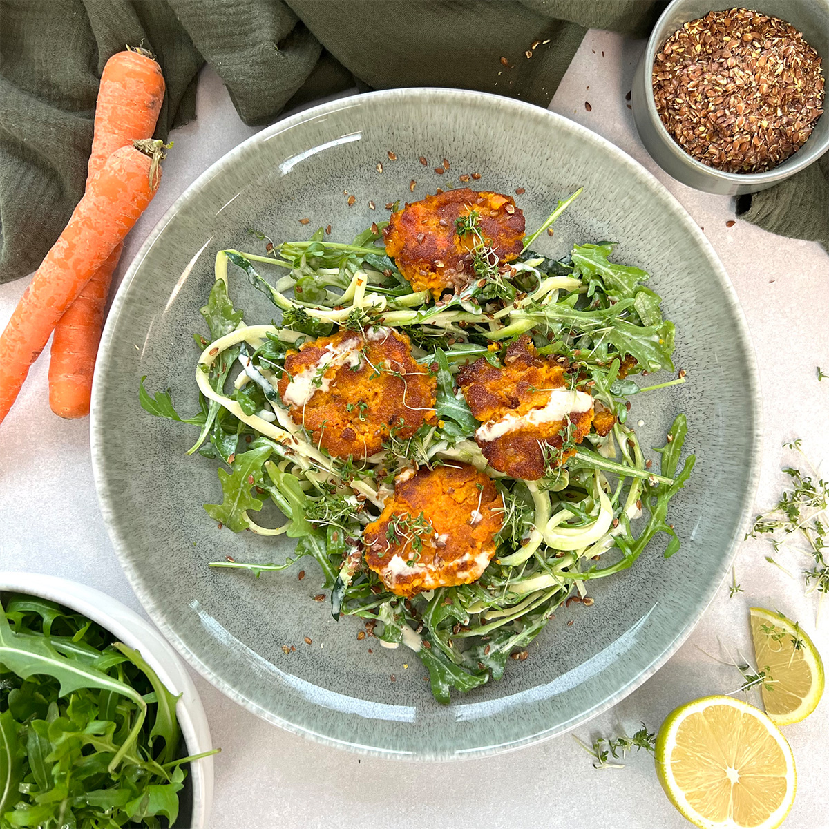 Vegane Möhrenbratlinge