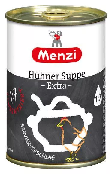 Hühner Suppe extra viel Hühnerfleisch konzentriert