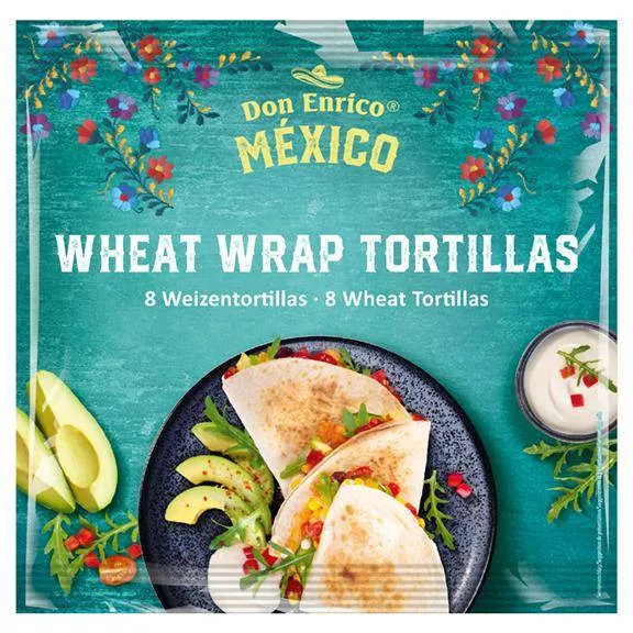 Wheat Wrap Tortillas 8 Weizentortillas