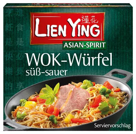 Wok-Würfel süß-sauer