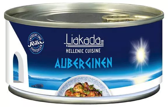 Auberginen mit Zwiebeln in Öl