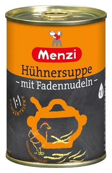 Hühner Suppe mit Fadennudeln