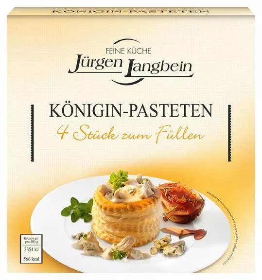 Königin-Pasteten 4 Stück zum Füllen