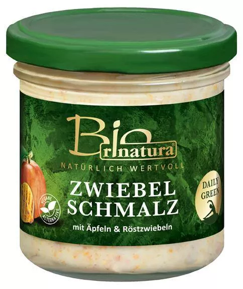 Zwiebelschmalz mit Äpfeln & Röstzwiebeln Bio