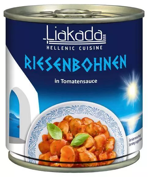 Riesenbohnen in Tomatensauce