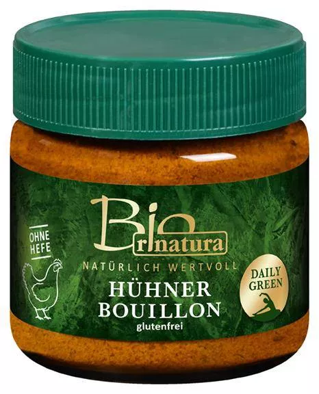 Hühnerbouillon ohne Hefe Bio