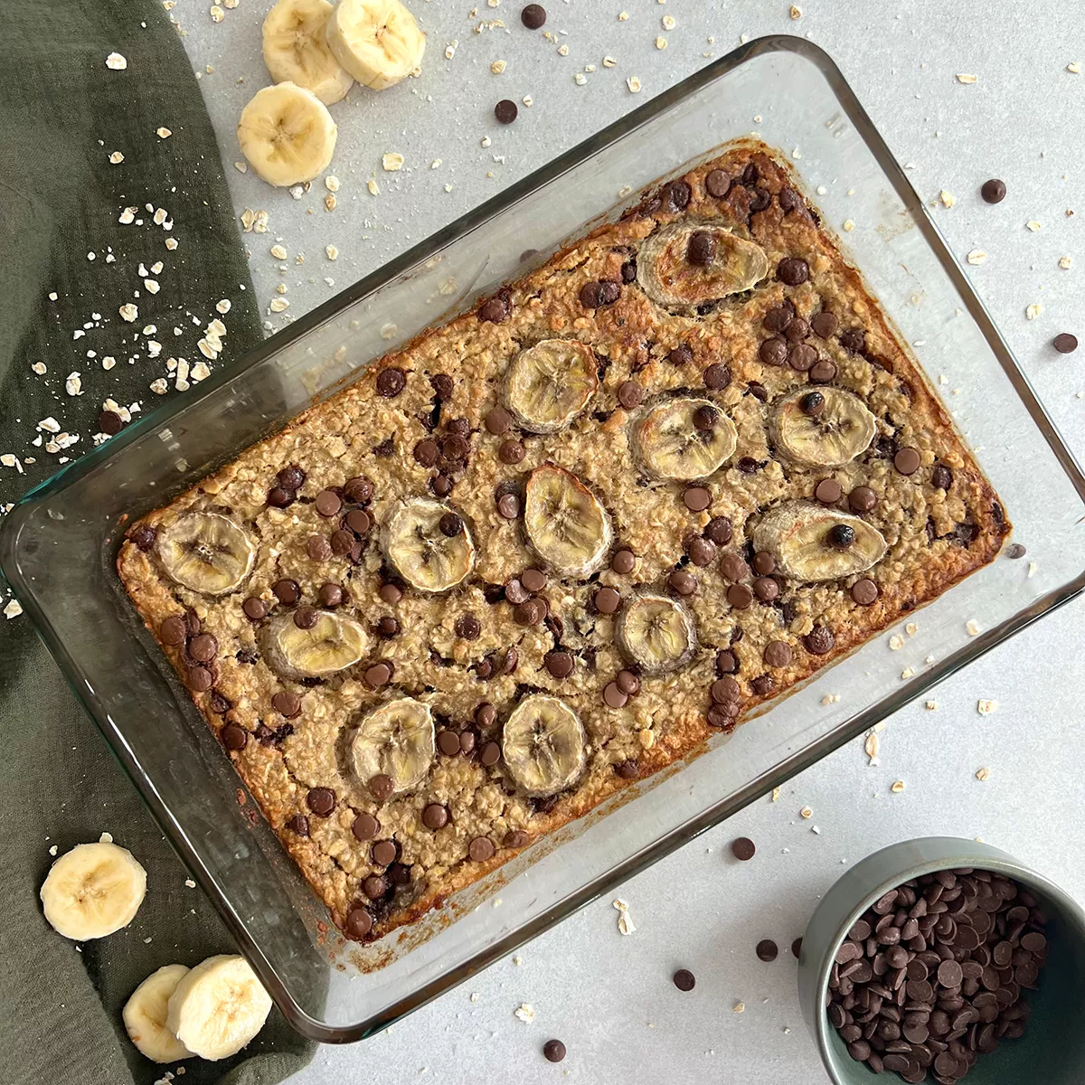 Banana Bread Baked Oatmeal