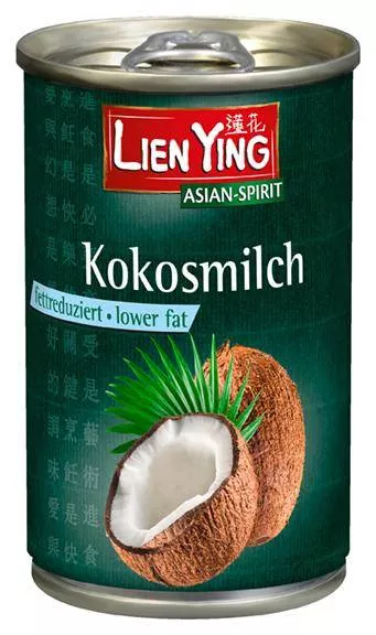 Kokosmilch fettreduziert