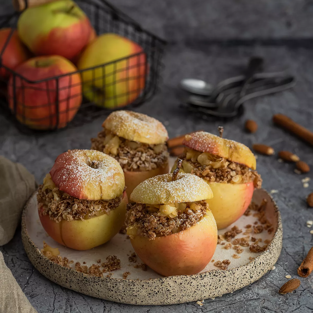 Bratapfel mit Reisdessert Füllung