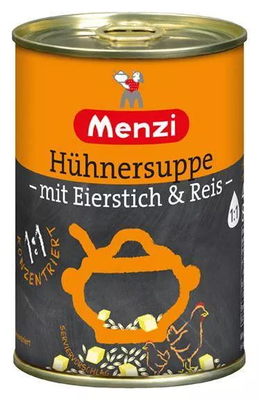 Hühnersuppe mit Eierstich & Reis konzentriert