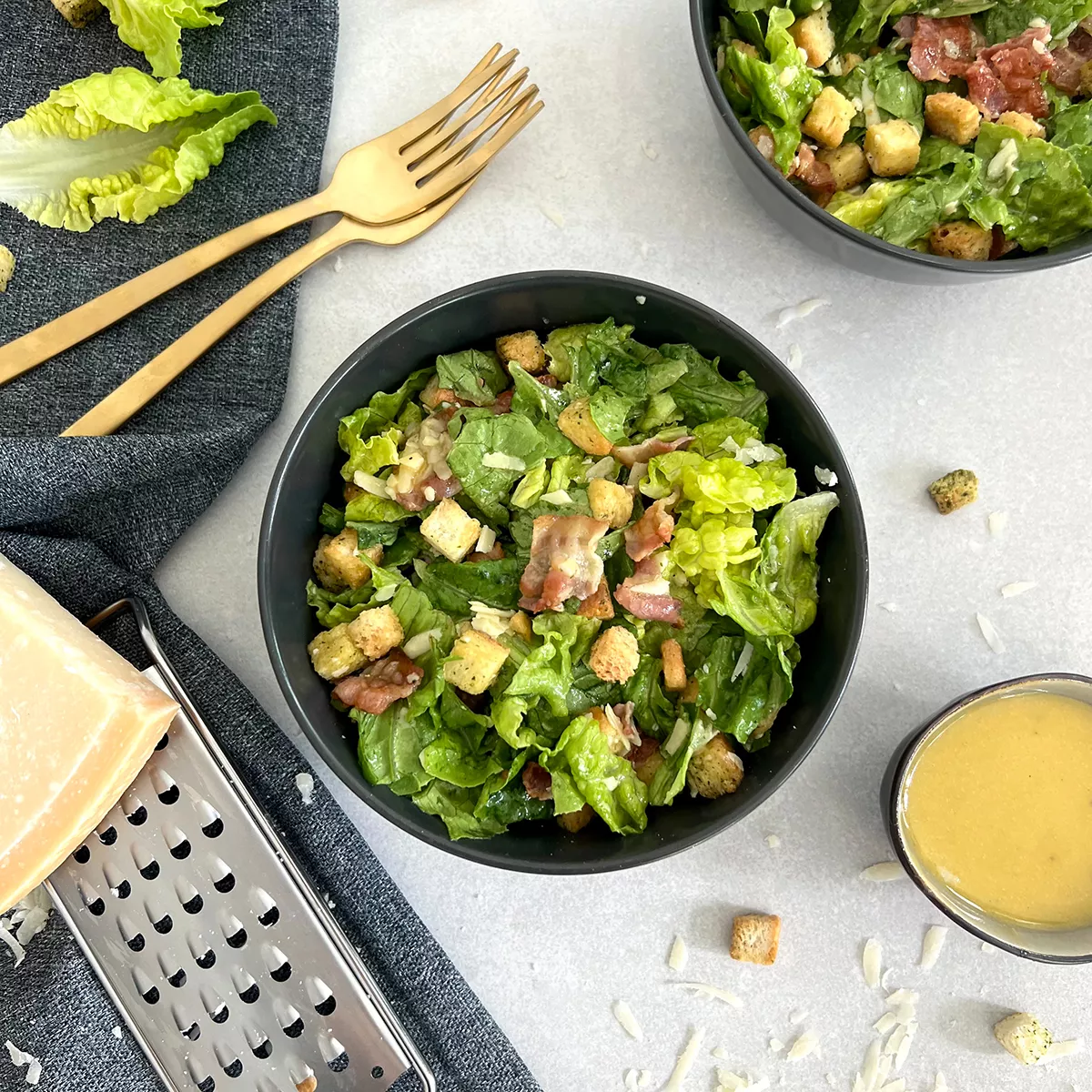 Caesar Salat mit Bacon