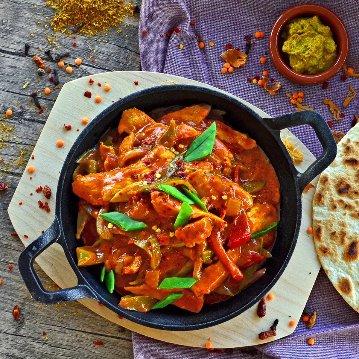 Hühnchen Curry in Butter-Chicken Simmer Sauce