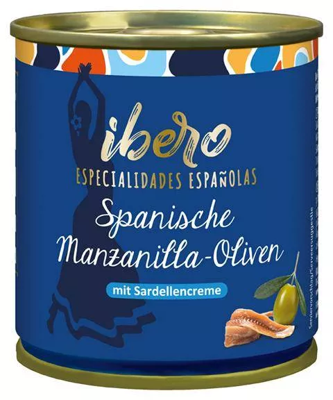 Grüne Manzanilla-Oliven mit Sardellencreme