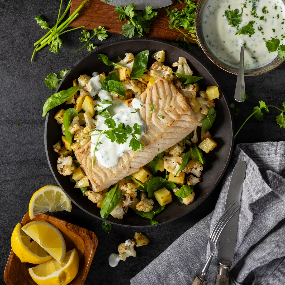 Fisch mit Panch Phoran Gemüse