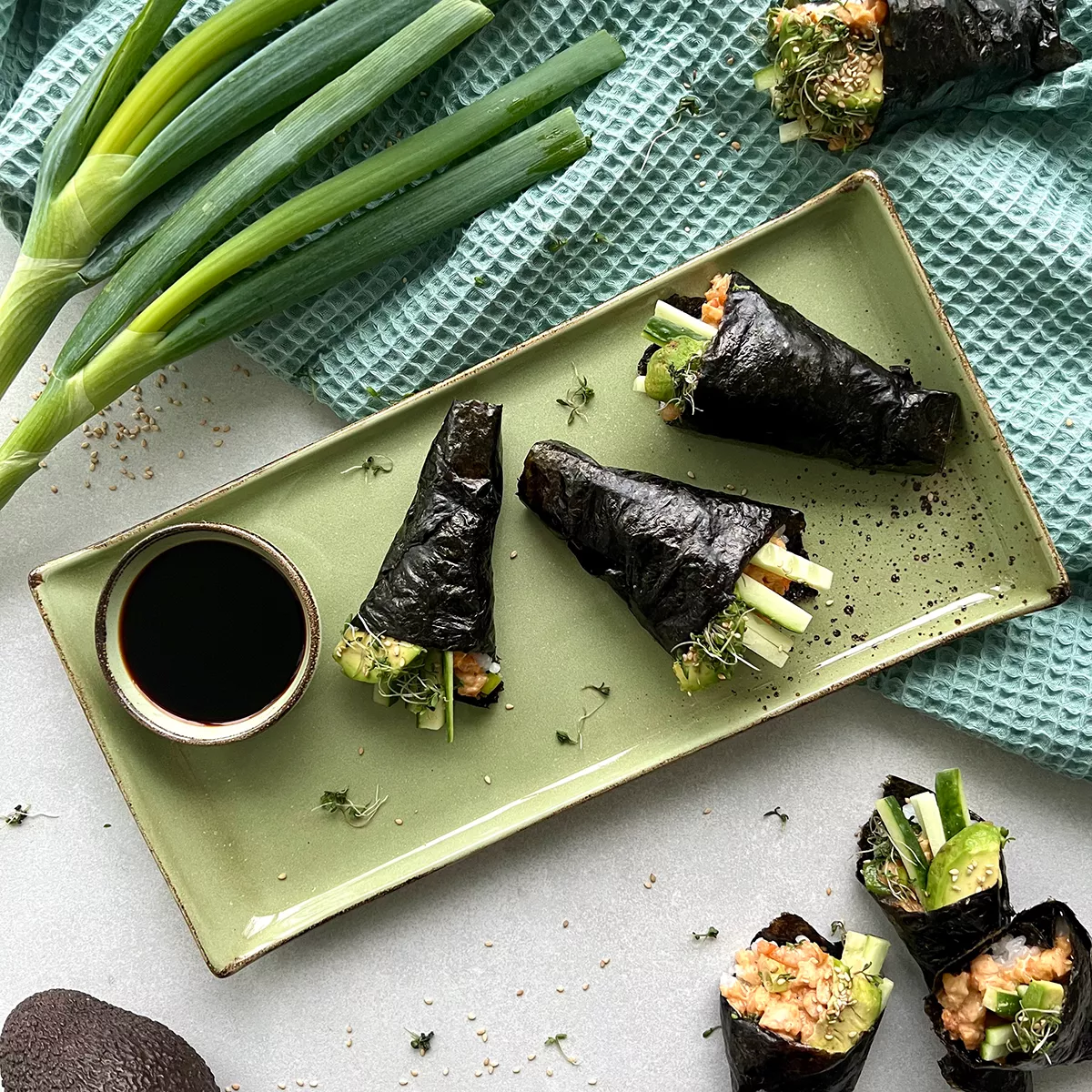 Garnelen Hand Rolls