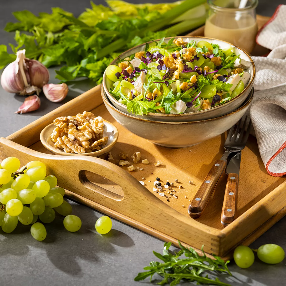 Hähnchensalat mit Trauben