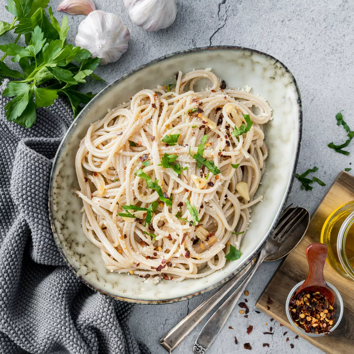 Aglio e Olio Spaghetti