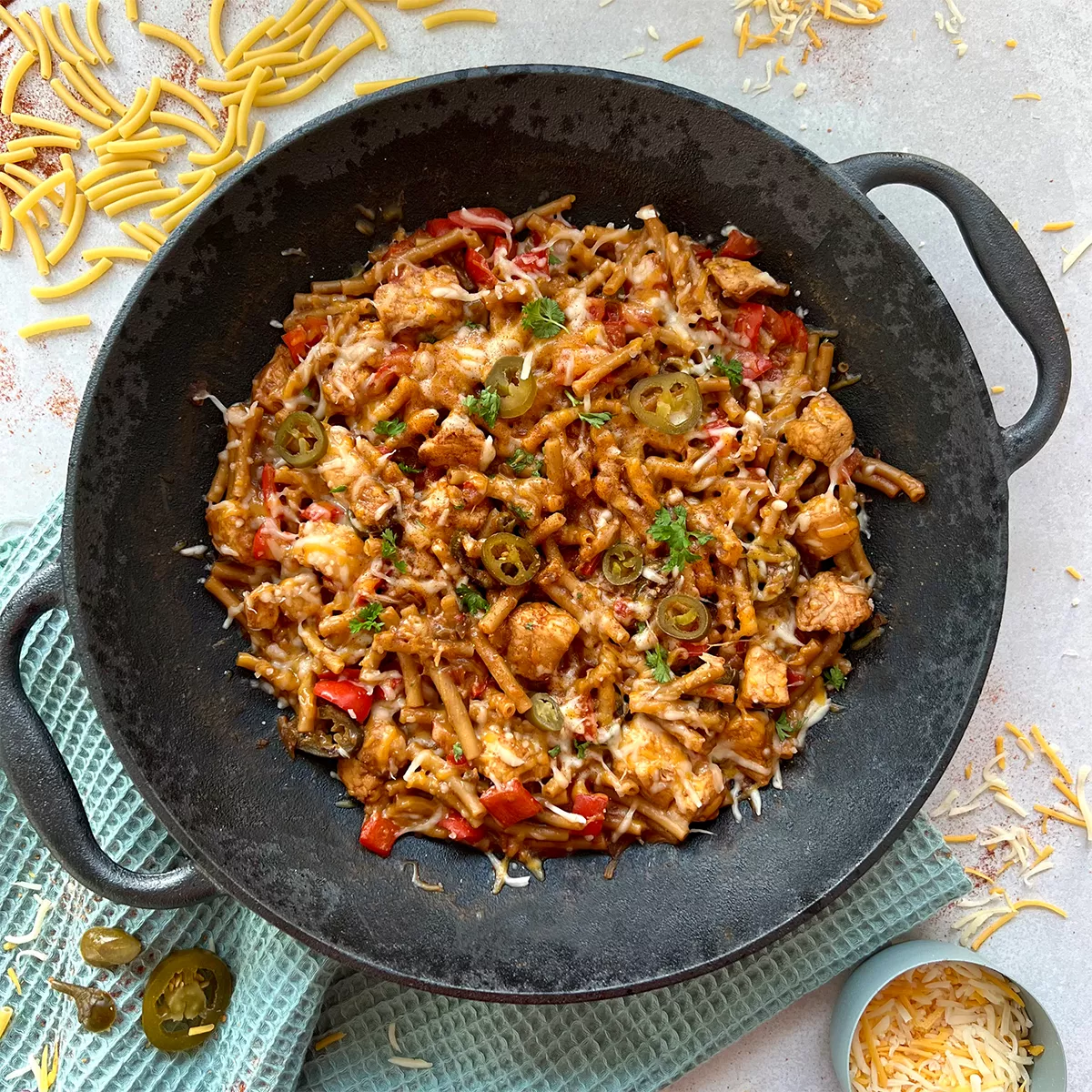 One Pot Chicken Fajita Pasta