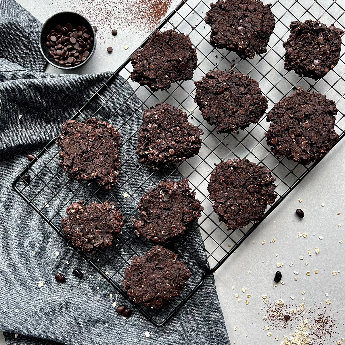 Schoko-Cookies aus Bohnen