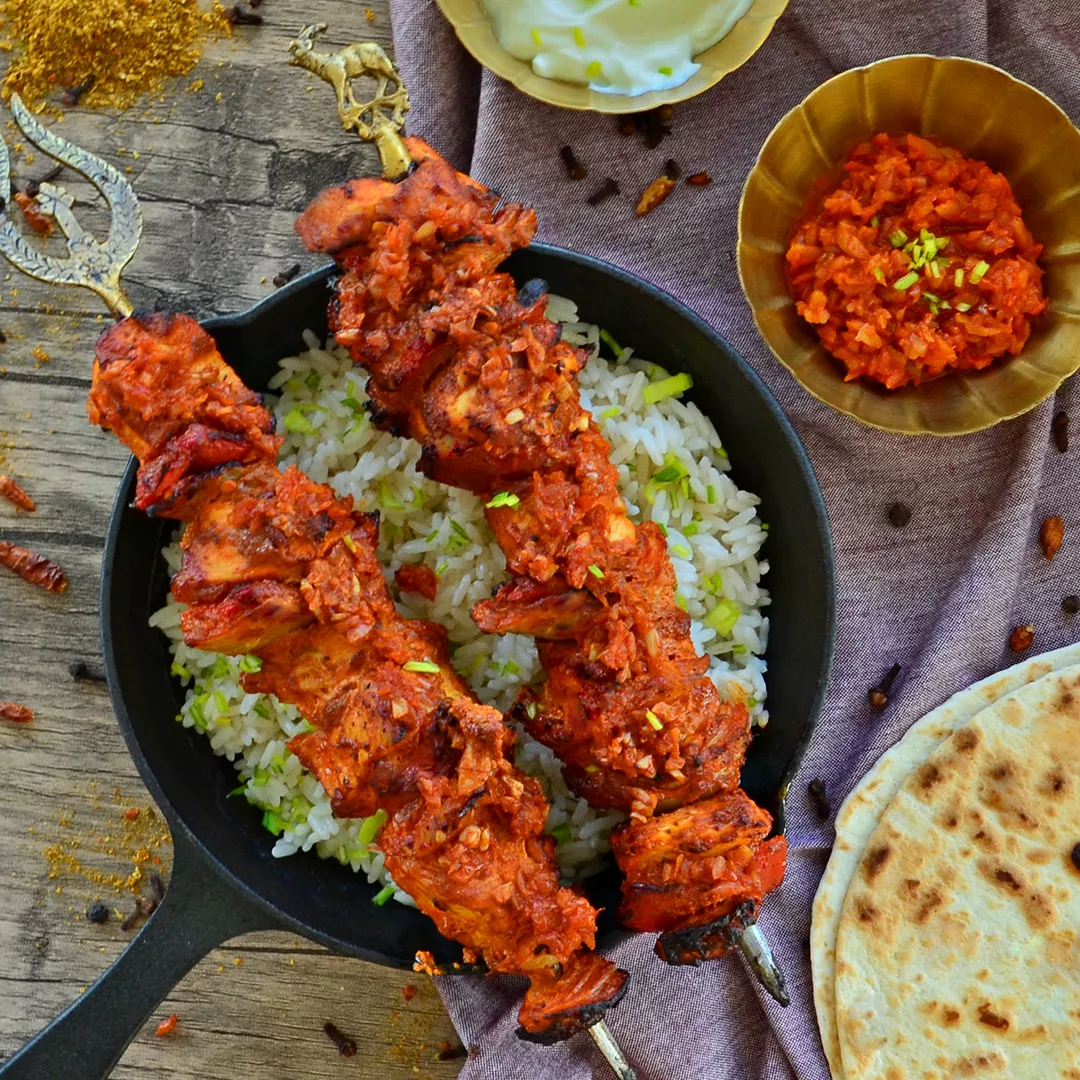 Tandoori Masala Hühnchenspieße