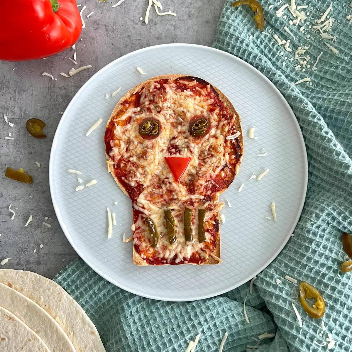 Día de Muertos Wrap Pizza