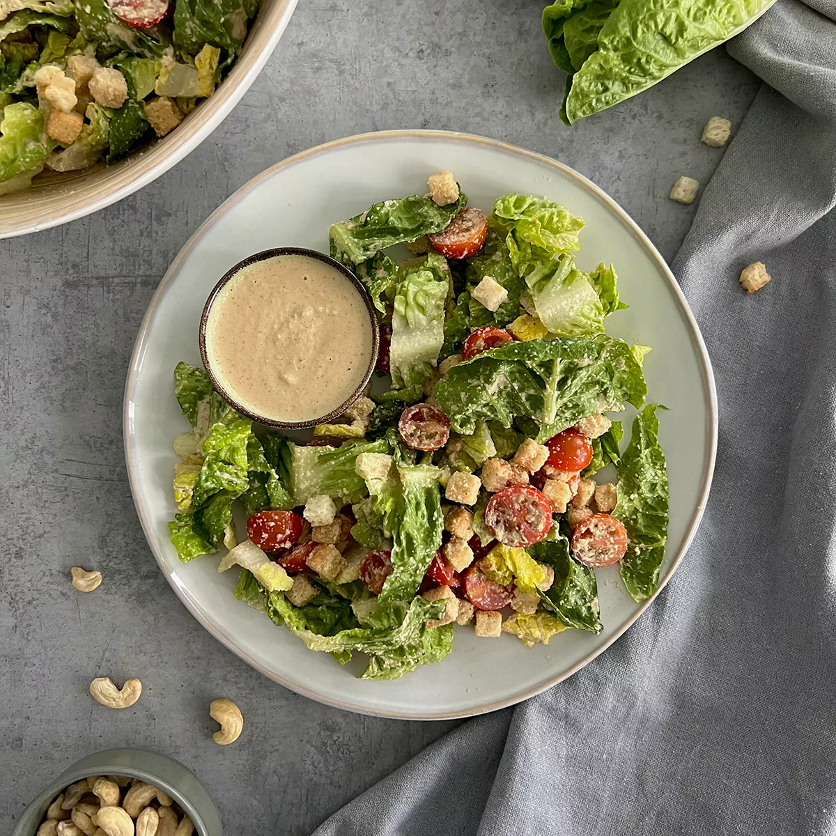 Veganer Caesar Salat