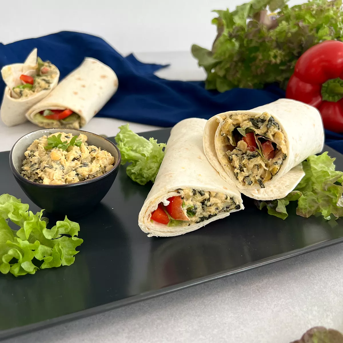 Wrap mit veganem "Thunfisch" Salat